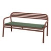 Bliss sofa, stabelbar Desert red, aluminium