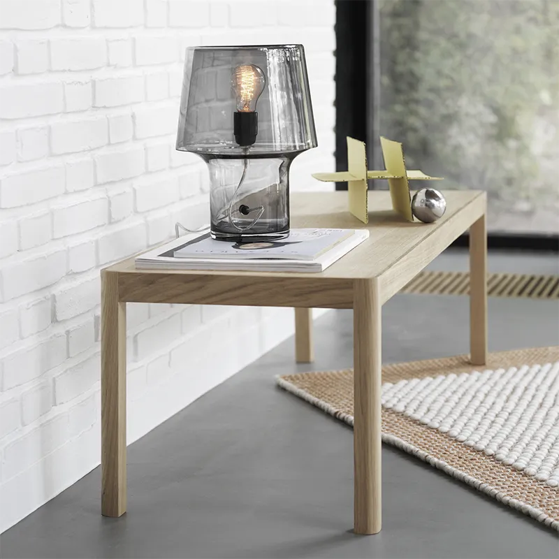 Workshop sofabord 43 x 120 cm - Oak Veneer Oak