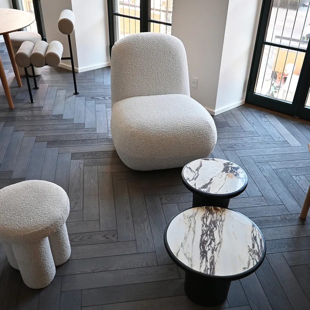 Trumpet sofabord højt - Calacatta