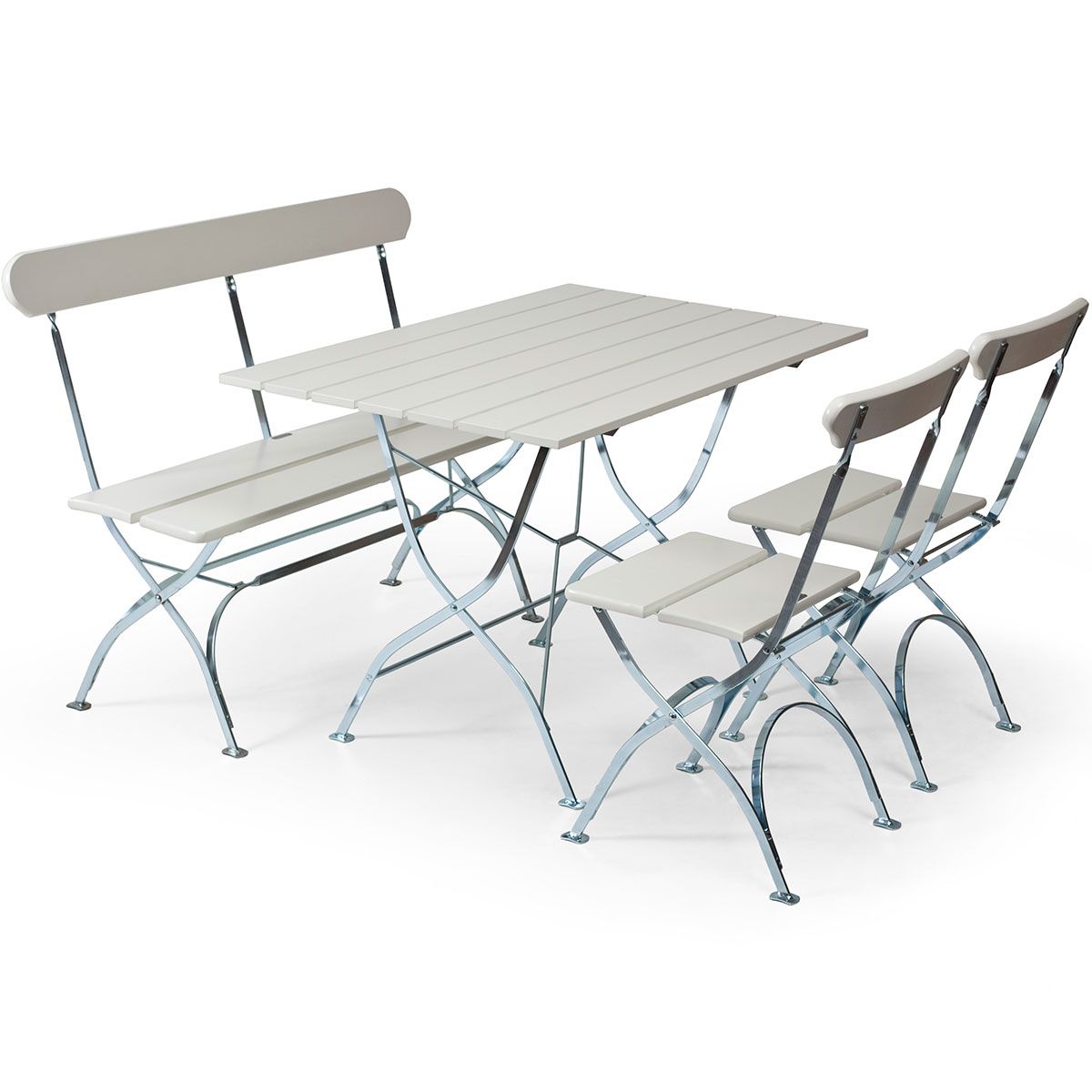 Brewery Group Bord, sofa og 2 stole Hvid