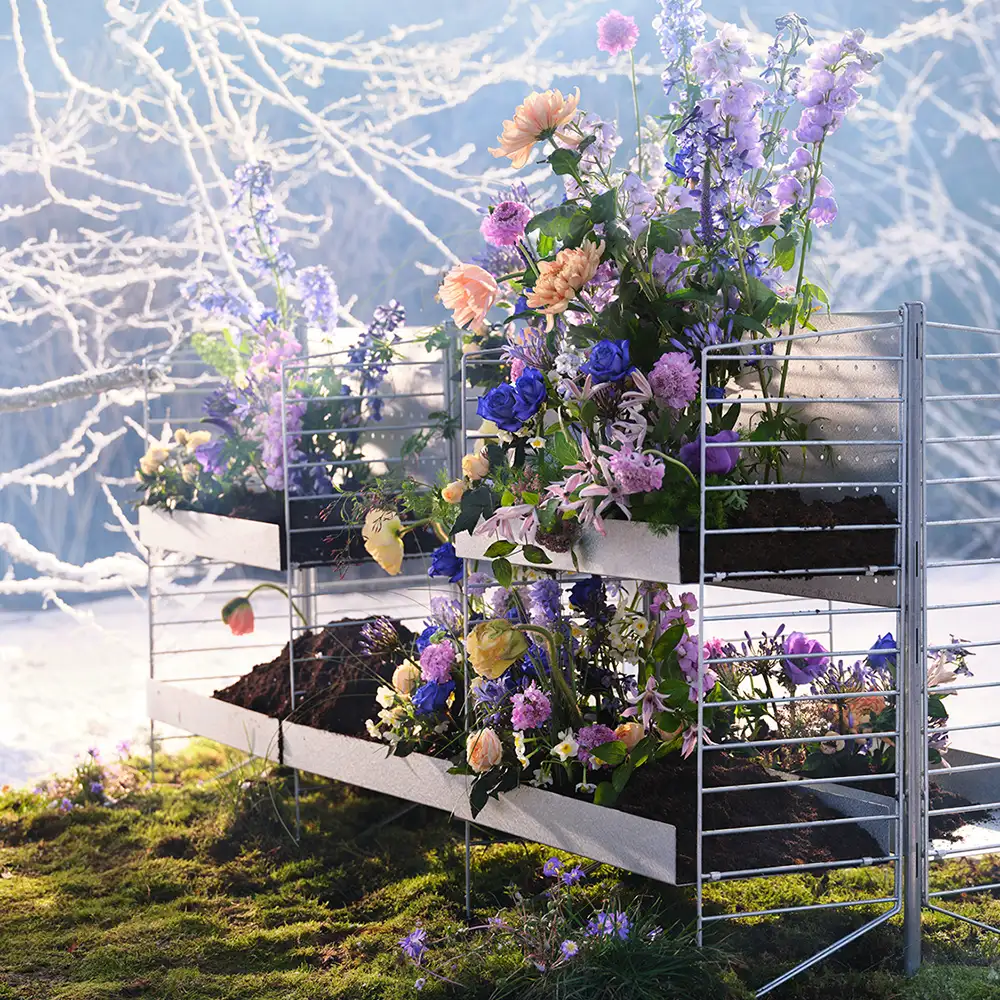 Fritstående stolpe Galvaniseret