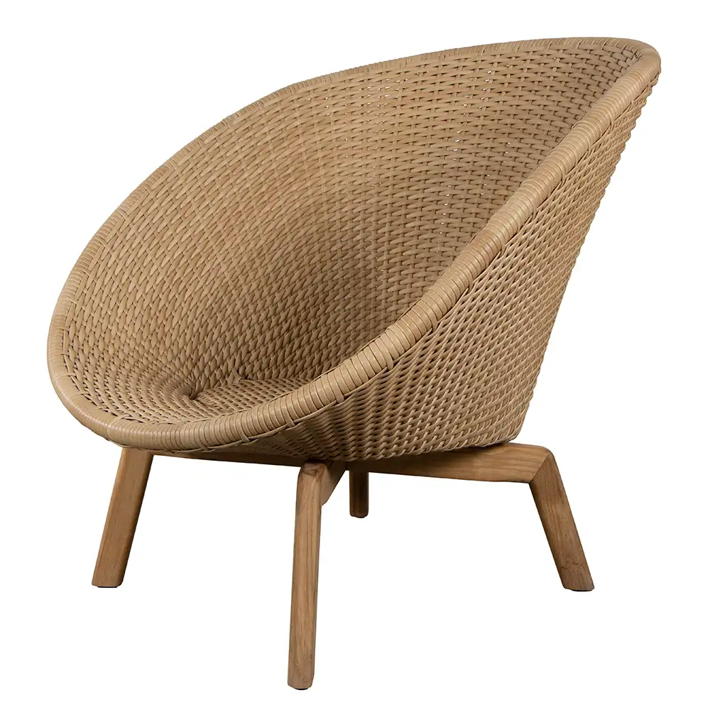Cane-line, Peacock Loungestol Taupe