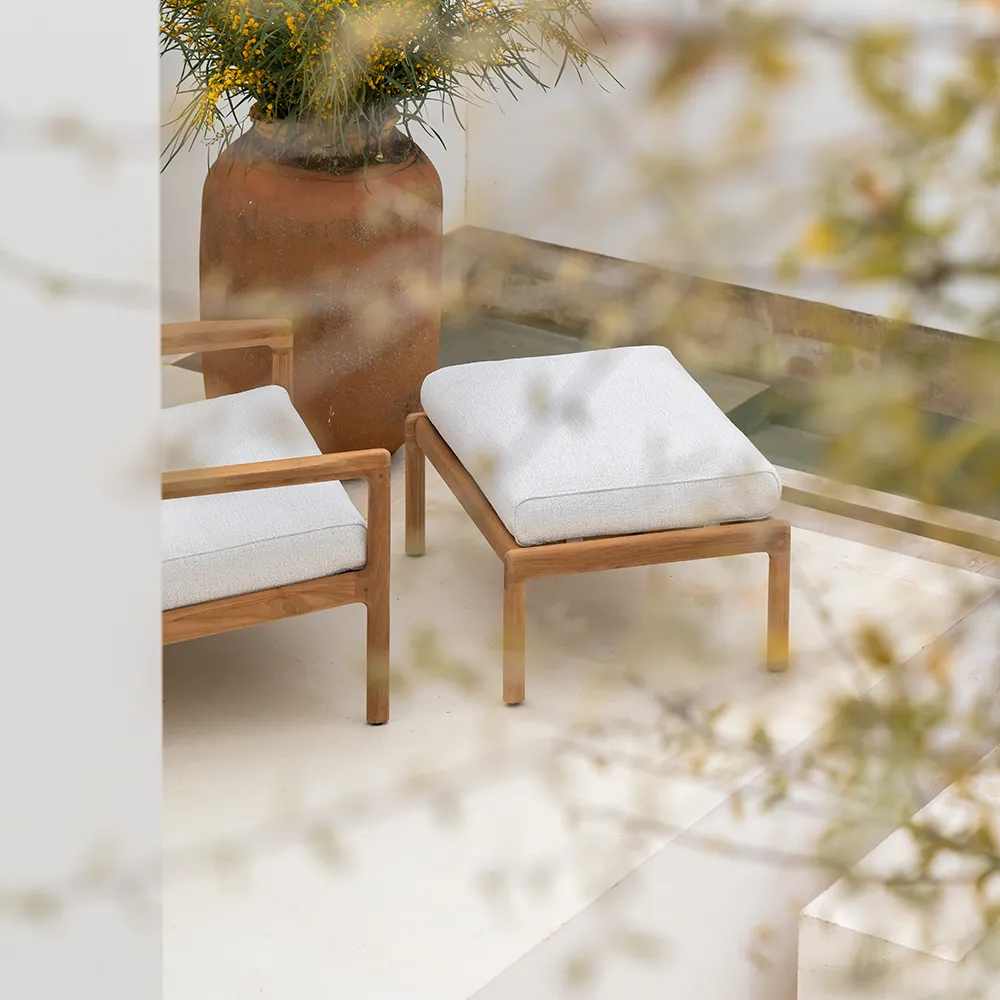 Jack Fodskammel Teak/Off White 