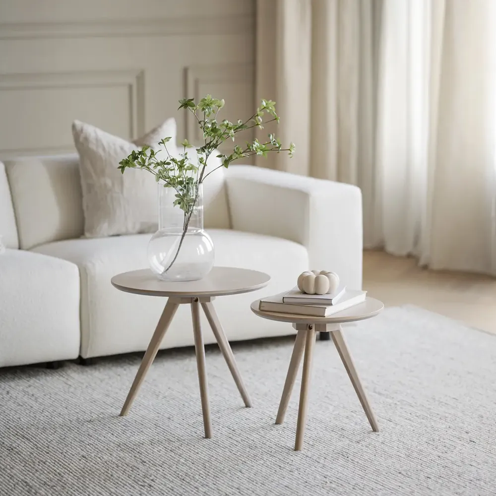 Yumi Indskudsborde hvid pigmenteret eg