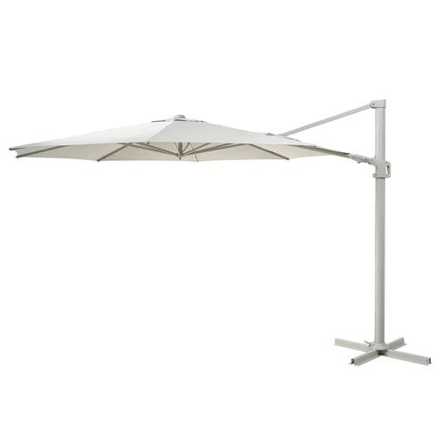 Vinovo Hængende parasol Ø350 cm Lysegrå/Khaki