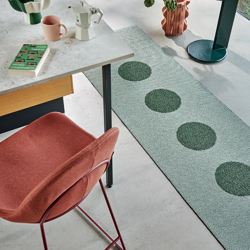 Vera Pop tæppe Leaf/Misty Mint 70 x 360cm