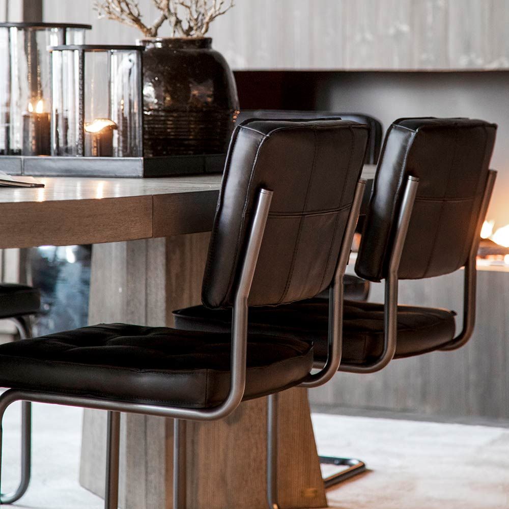 Carlos Spisebordsstol Black Artwood