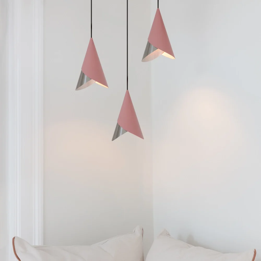 Cornet Lampeskærm Nuance Rose/Steel