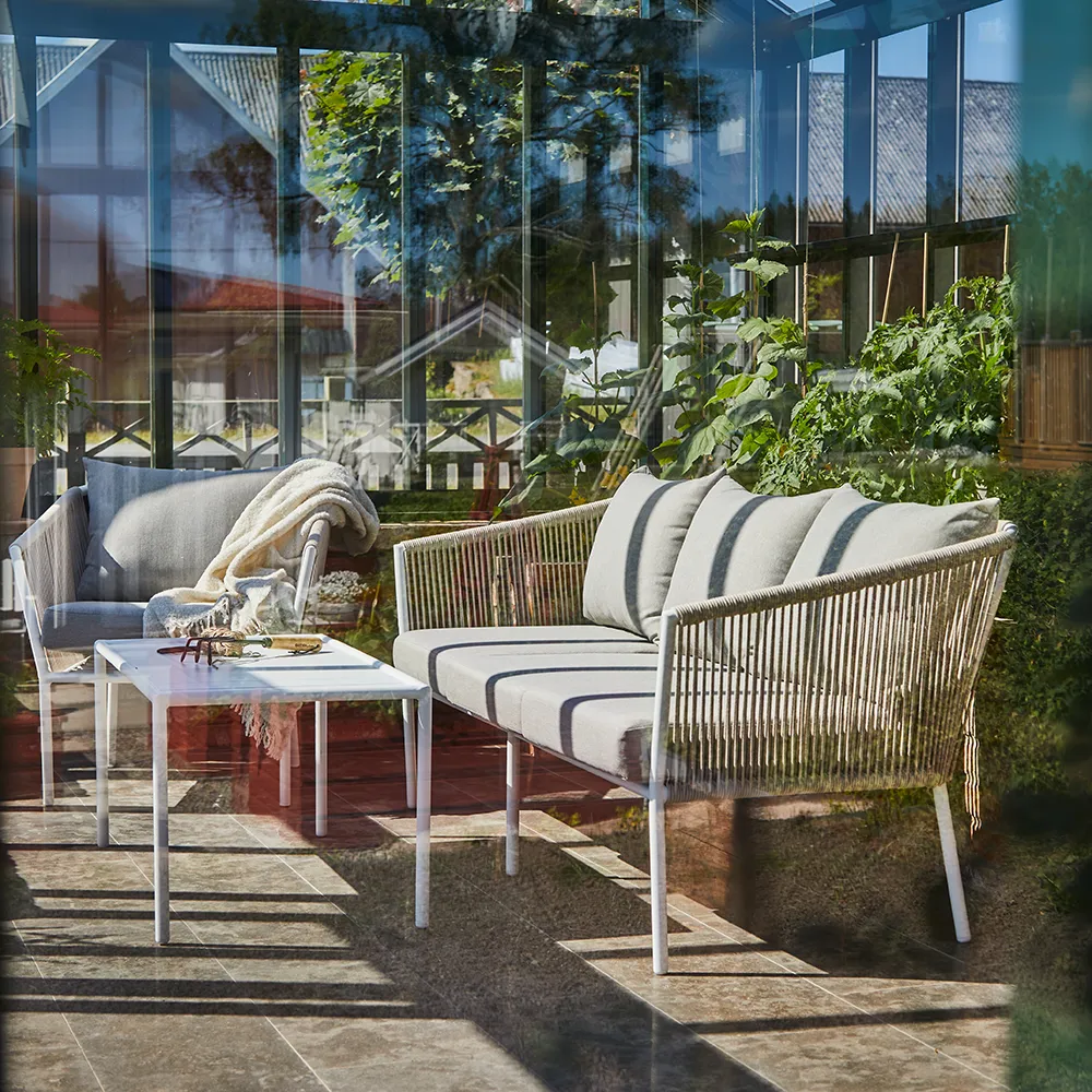 Lersund Lænestol Hvid/Beige