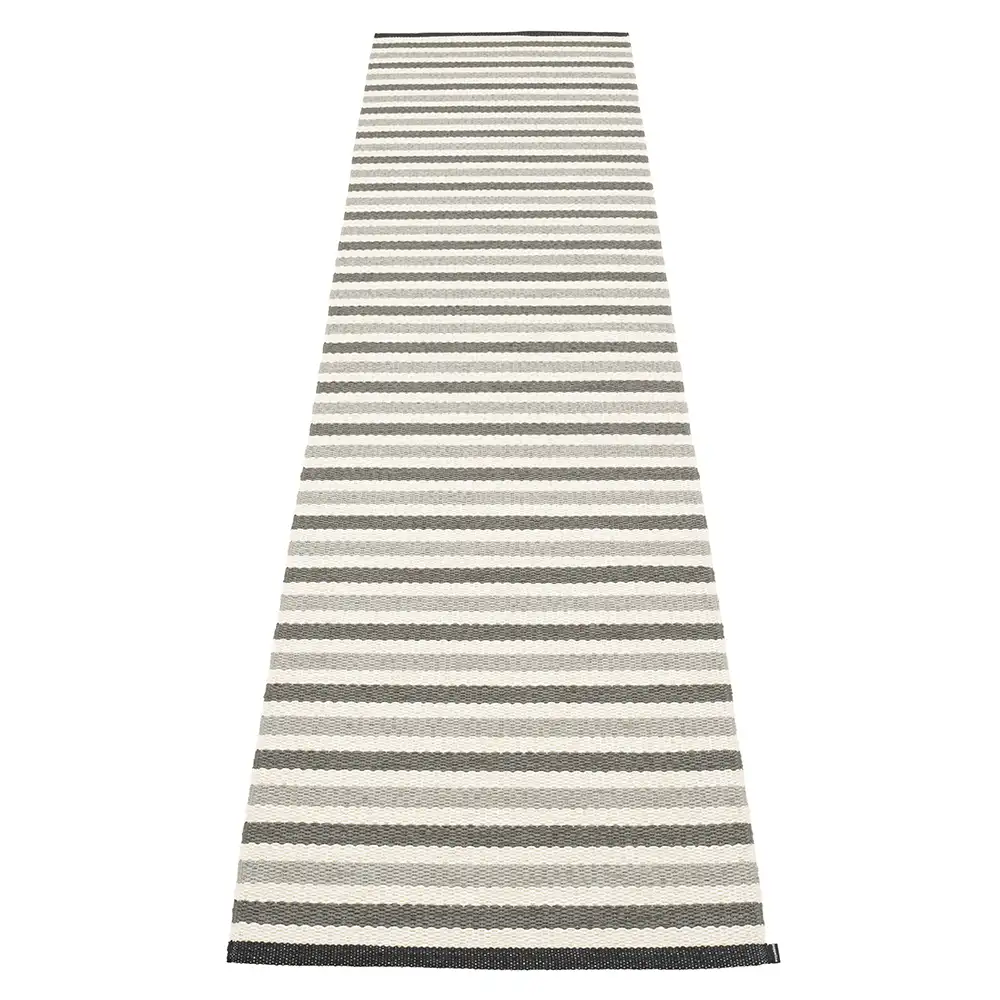 Pappelina, Teo tæppe 70x300 cm Warm Grey/Charcoal/Vanilla