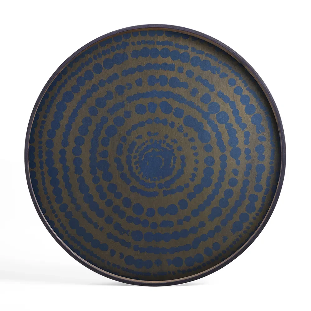 Beads trebrett Ø92 cm blå