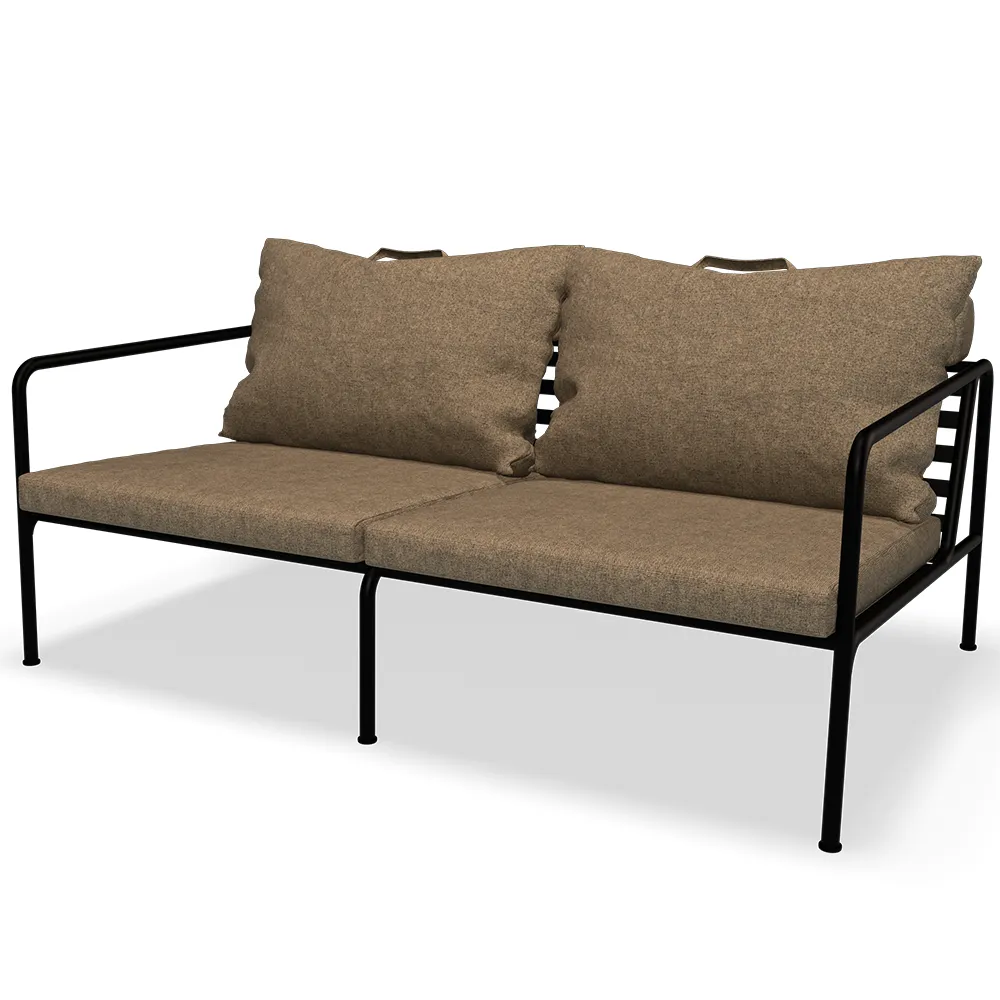 Houe, Avon 2-personers sofa Papyrus/Black