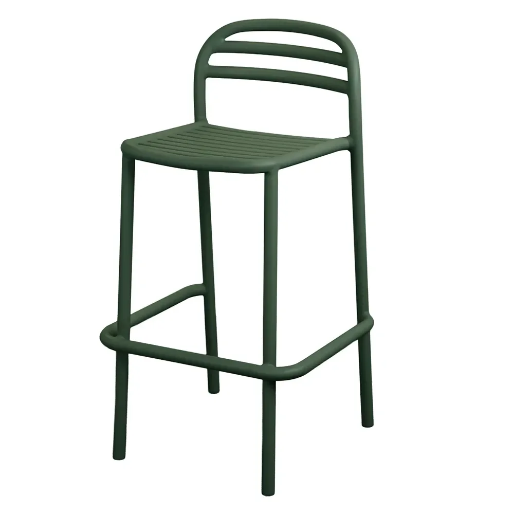 Bliss barstol, stabelbar Dark green, aluminium