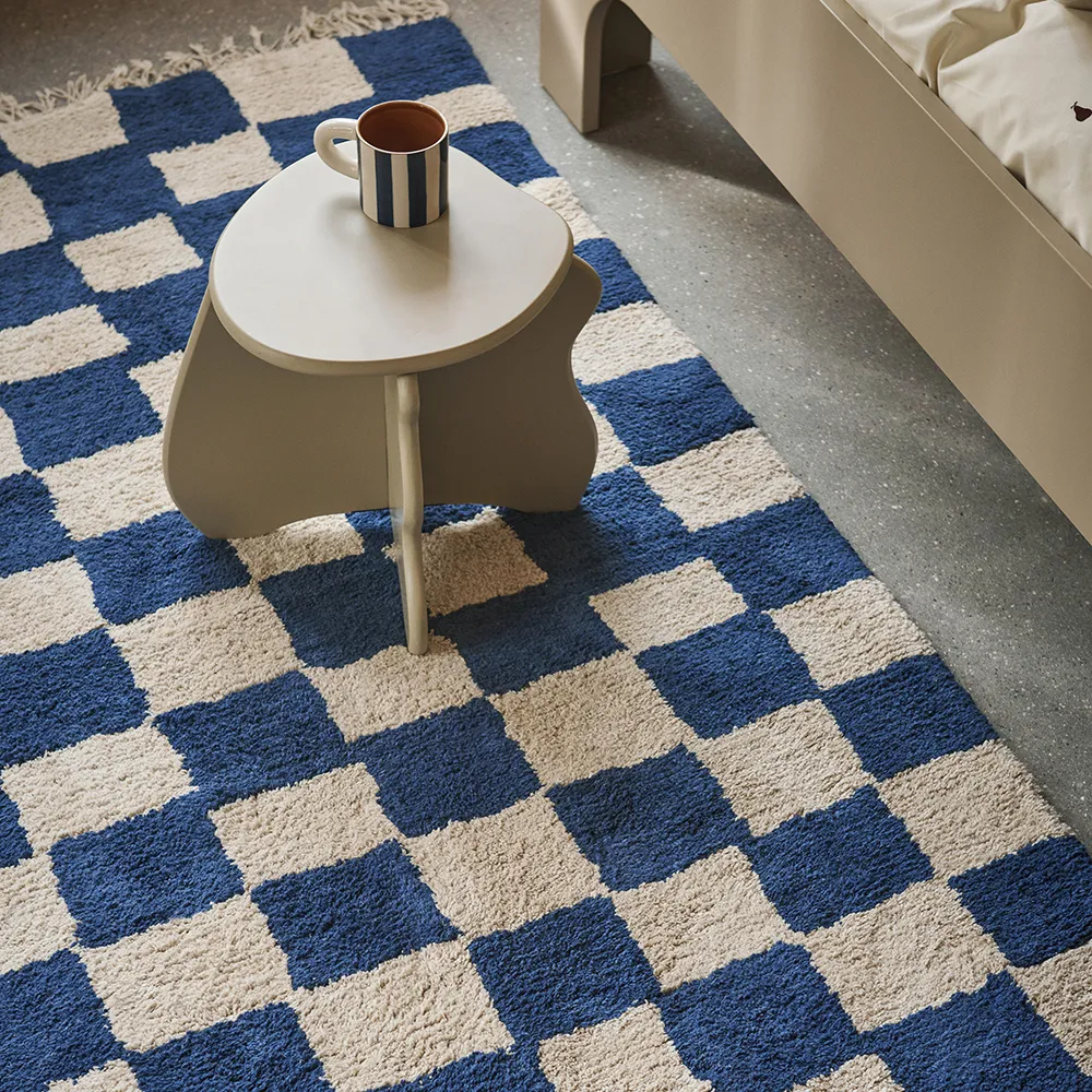 Vaskbar Tæppe Mara Deep Blue