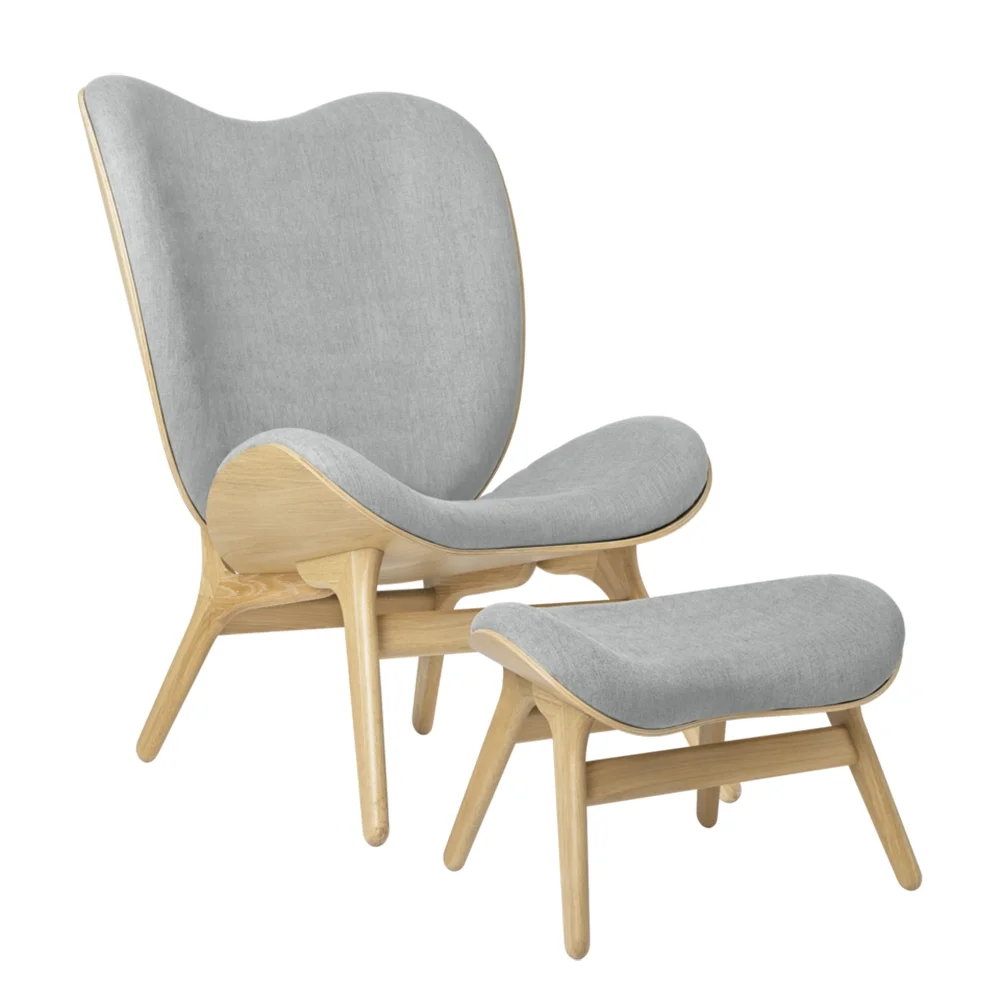 A Conversation Piece Ottoman Fodskammel Oak/Sterling