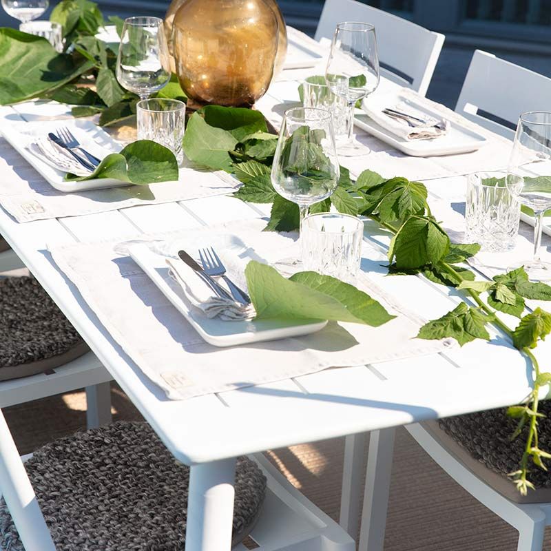 Nimes Spisebord 78x140 cm Hvid Brafab