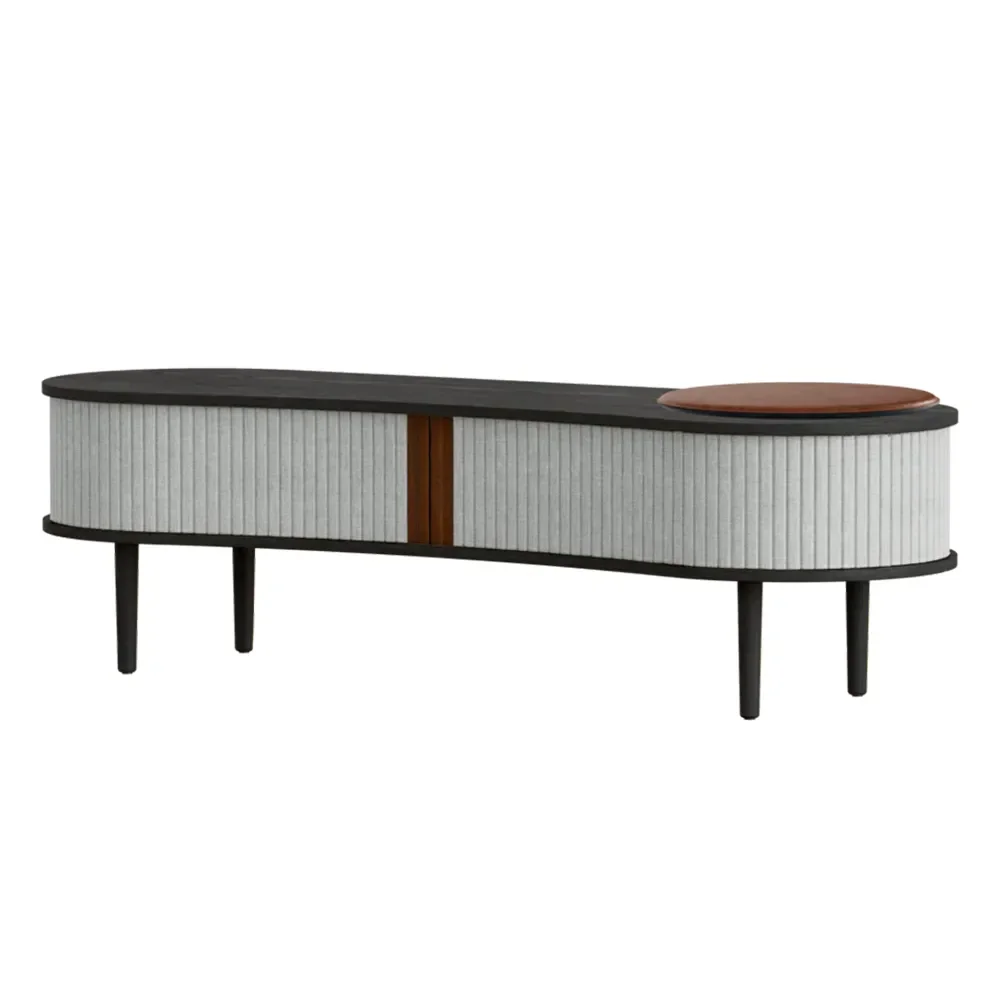 Audacious TV-bord Sort Eg/Sterling