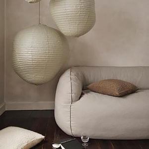  Næsten 2-personers sofa- Re-Cotton - Naturlig