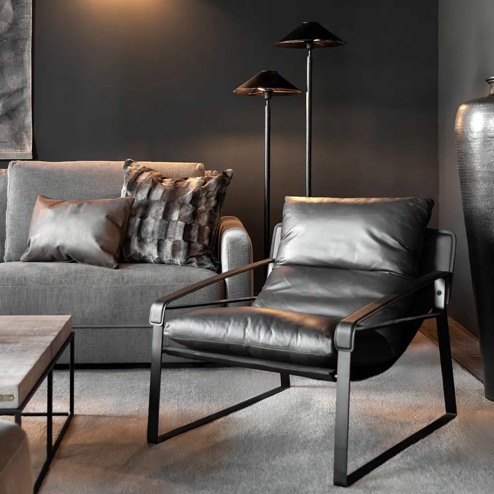 Dobbelt gulvlampe antik bronze