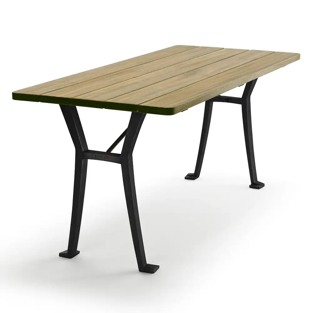 Byarums Bruk, Lessebo bordstativ: sort / bordplade: olieret eg