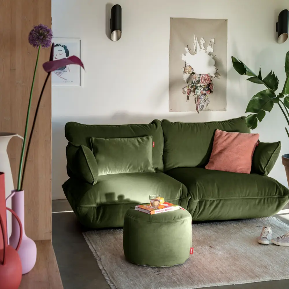 recycled king dekorativ pude velvet deep green