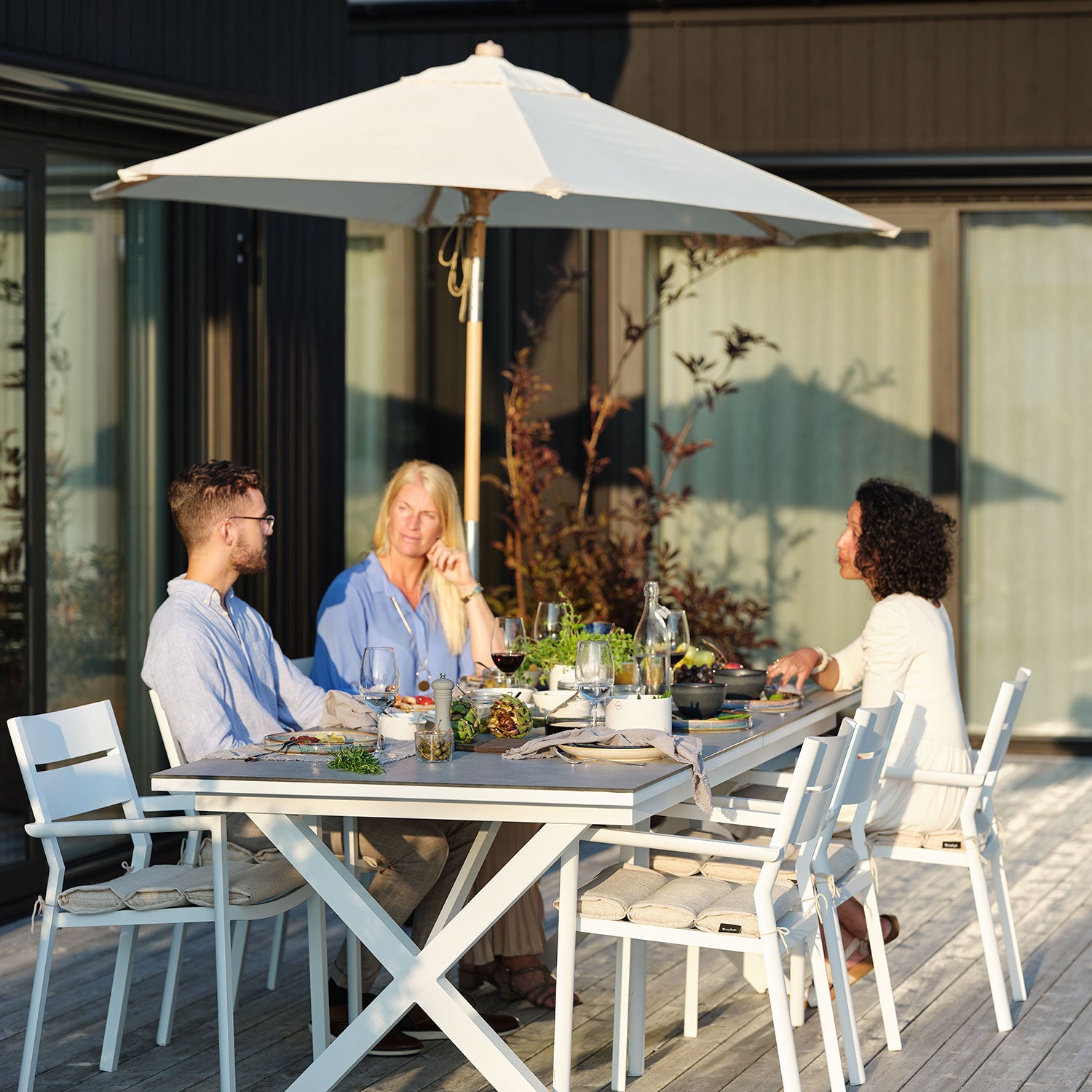 Delia Stol/Karmstol Hvid Brafab