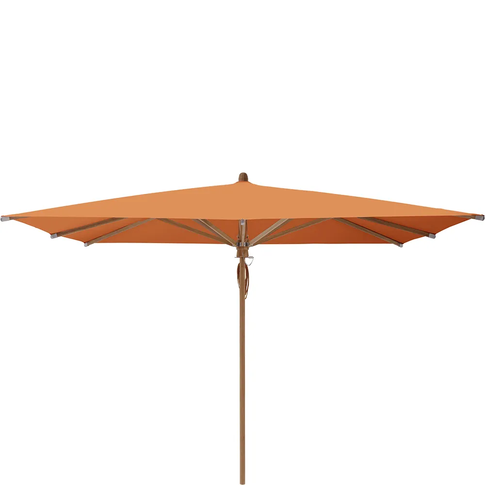 Glatz Teakwood parasoll 330×330 cm Kat.5 802 Sienna