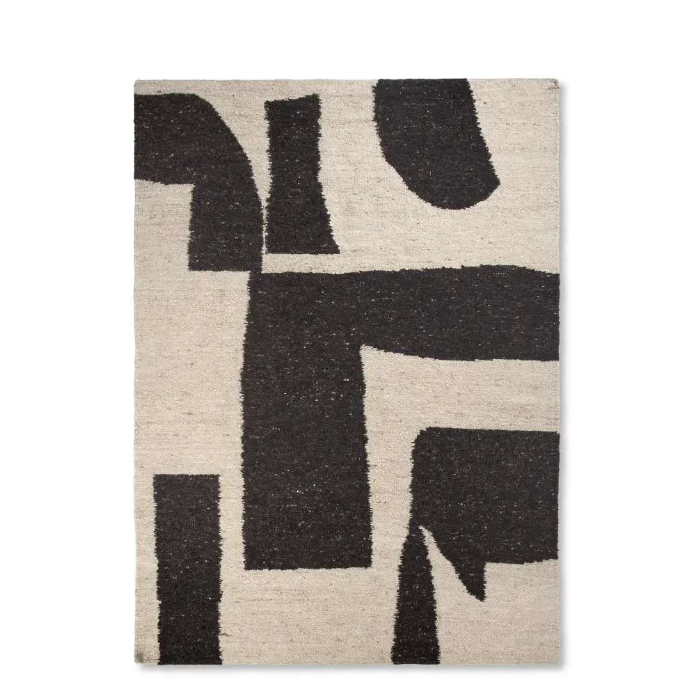 Ferm Living, Piece Tæppe 200x300 cm - Off-white/Coffee