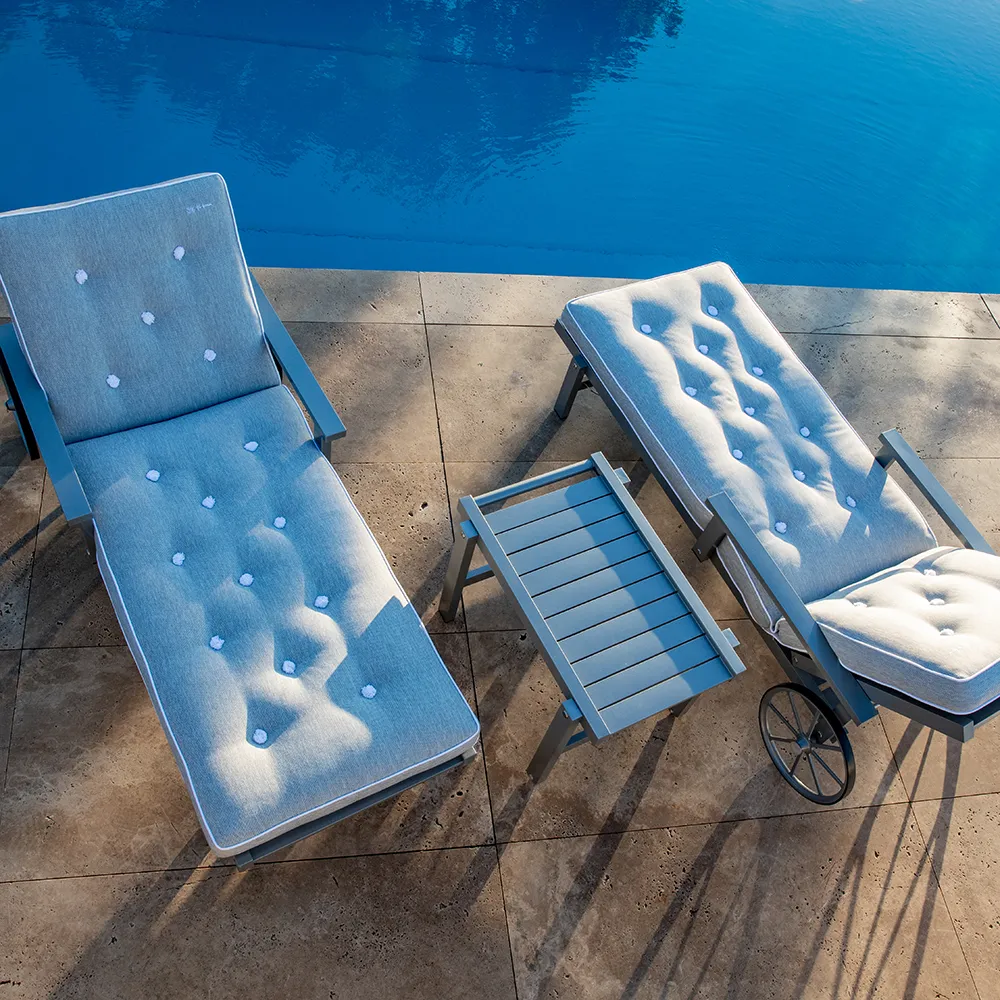 Rullebord med hjul grå 