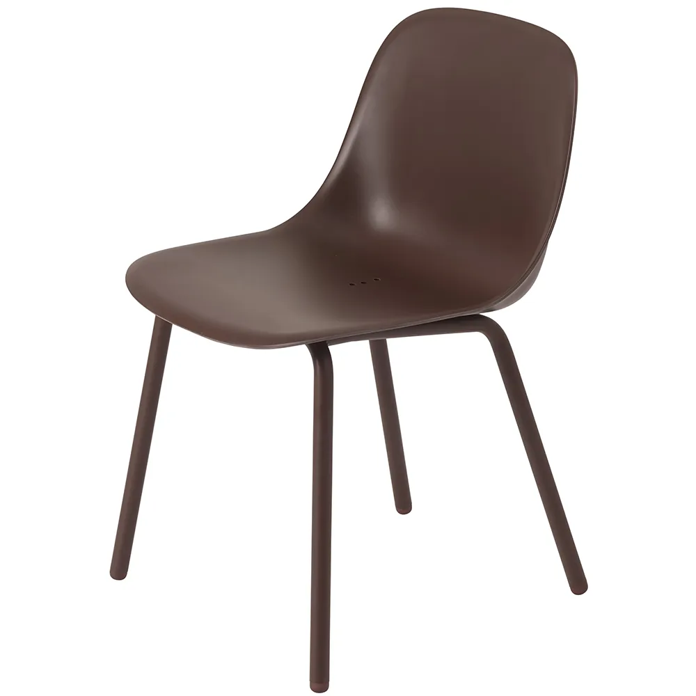 Muuto, Fiber Outdoor Spisebordsstol Brown Red