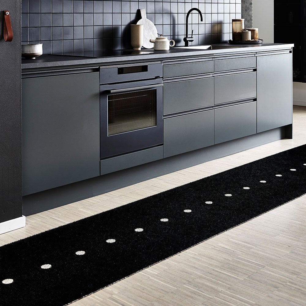 Peg tæppe 70x60 cm black / linen 