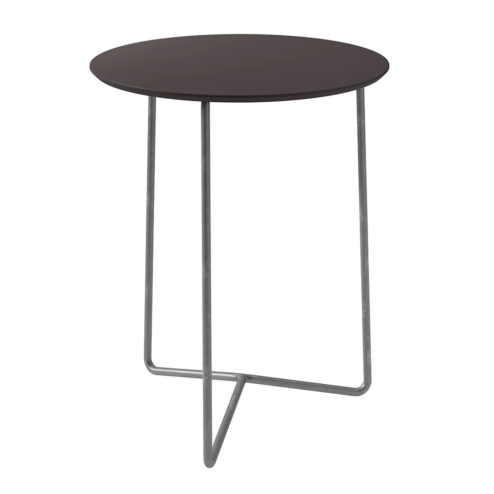 Grythyttan Stålmöbler, High Tech bord 60 cm Charcoal / varmgalvaniseret