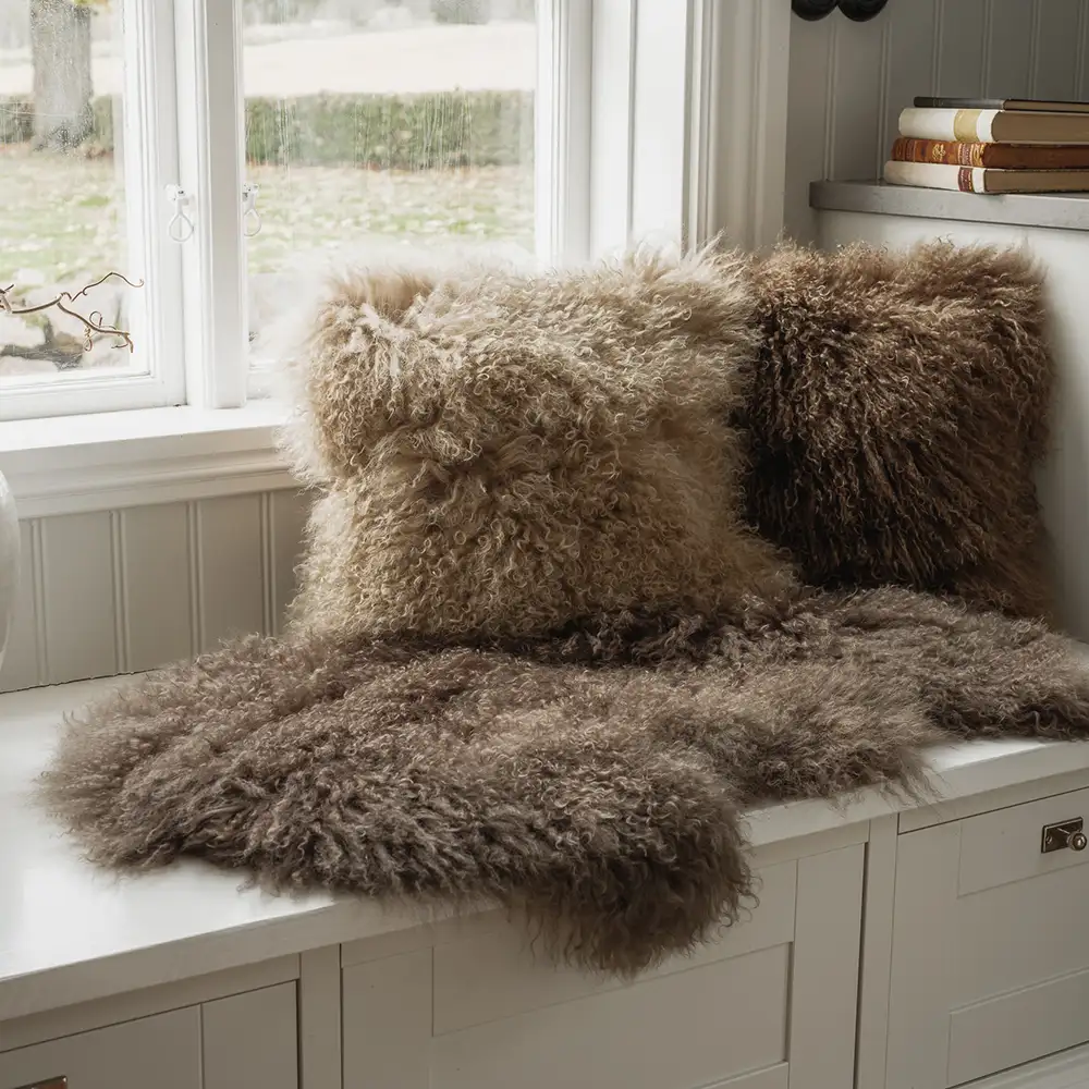 Shansi Pudebetræk 40x40 cm Taupe