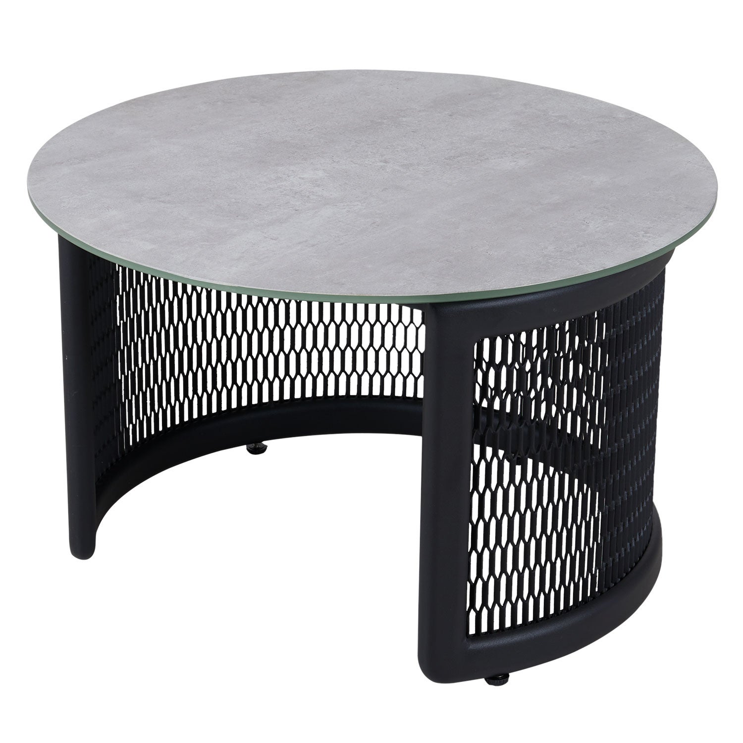 Virgo Sofabord 60x37 cm Sort/Grå Brafab