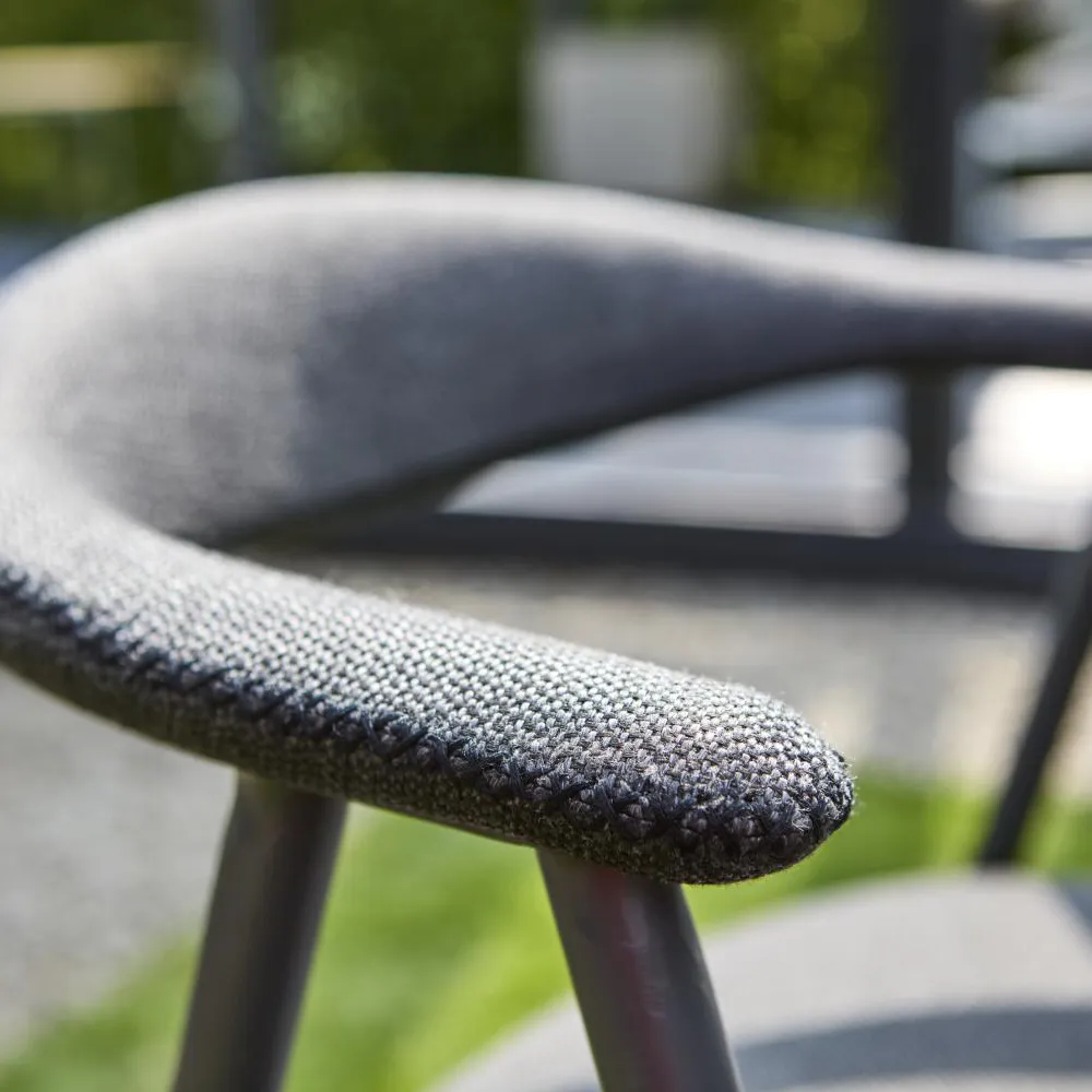Stol med armlæn Black Barley/Anthracite