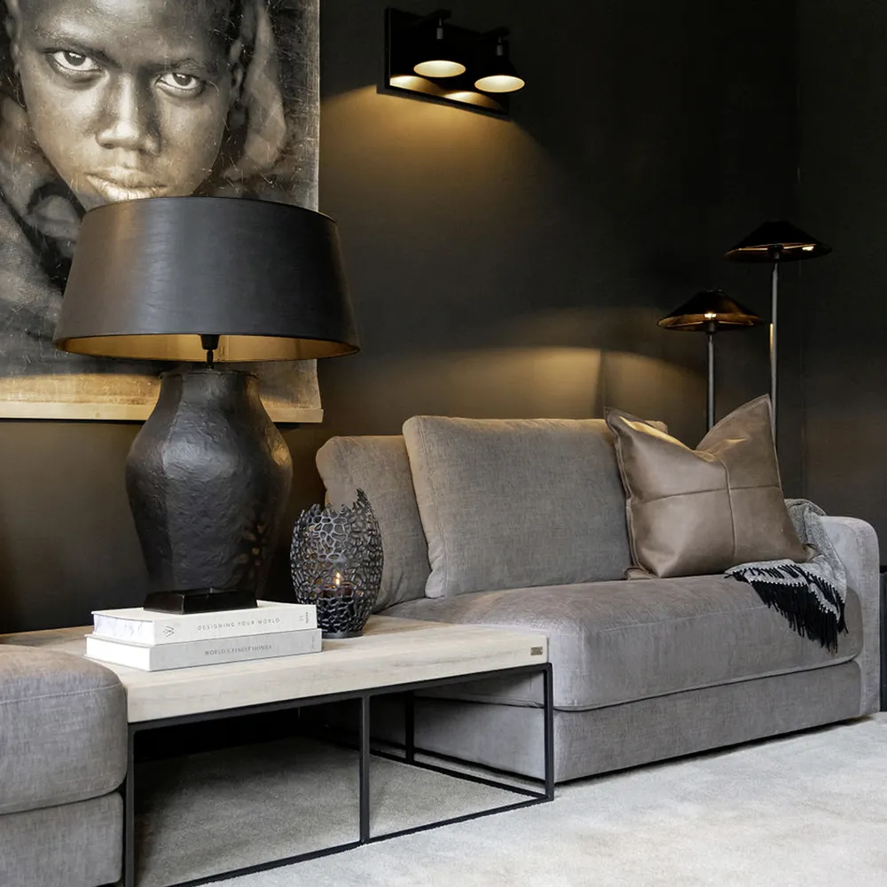 Fiora XL Antik bordlampe