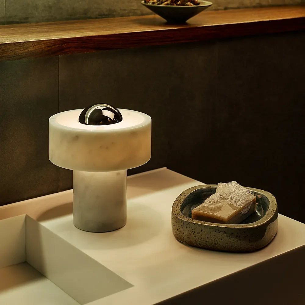 Stone Portable Silver LED