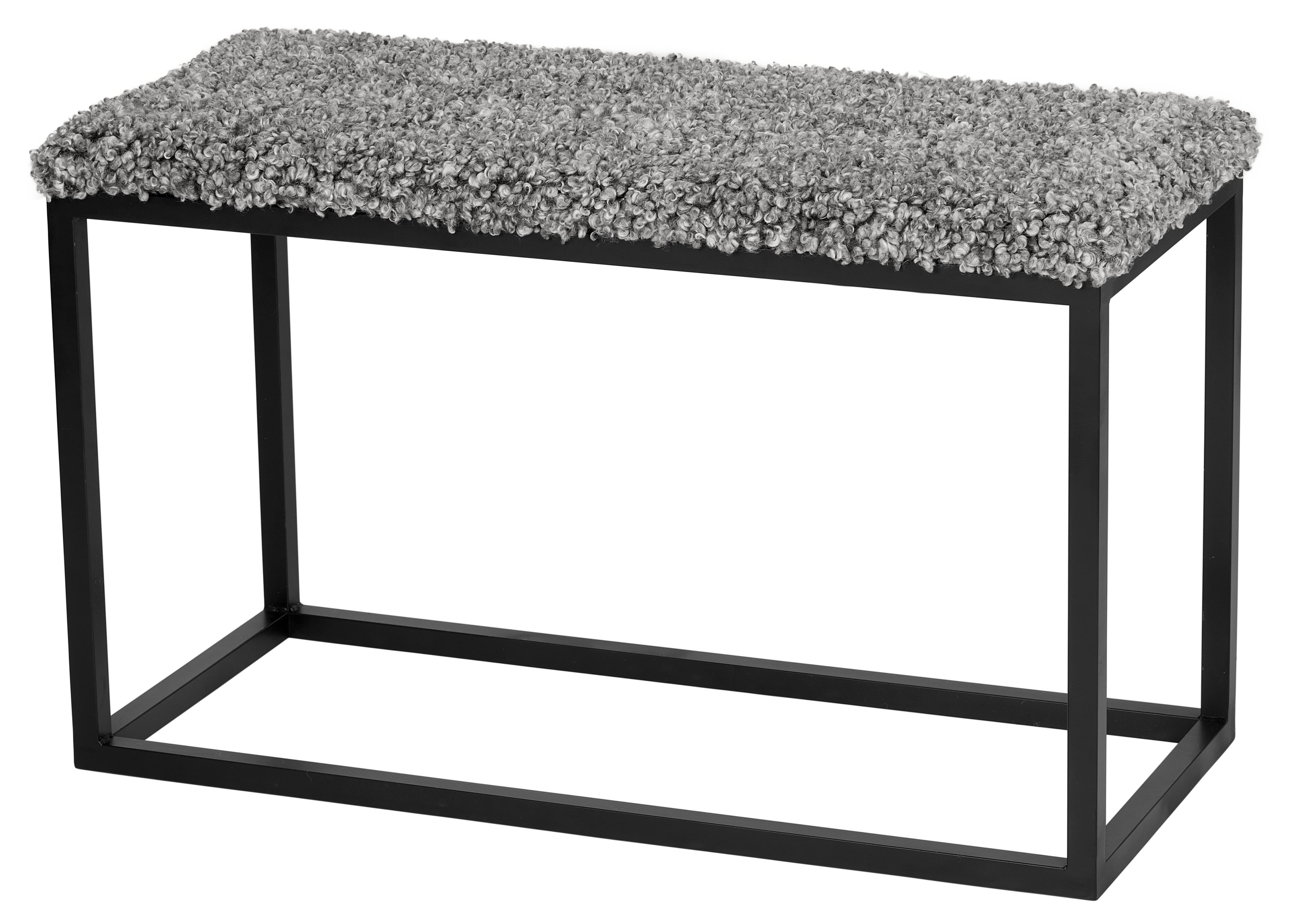 Skinnwille, Palle Bænk 80x35 cm Stone/Black