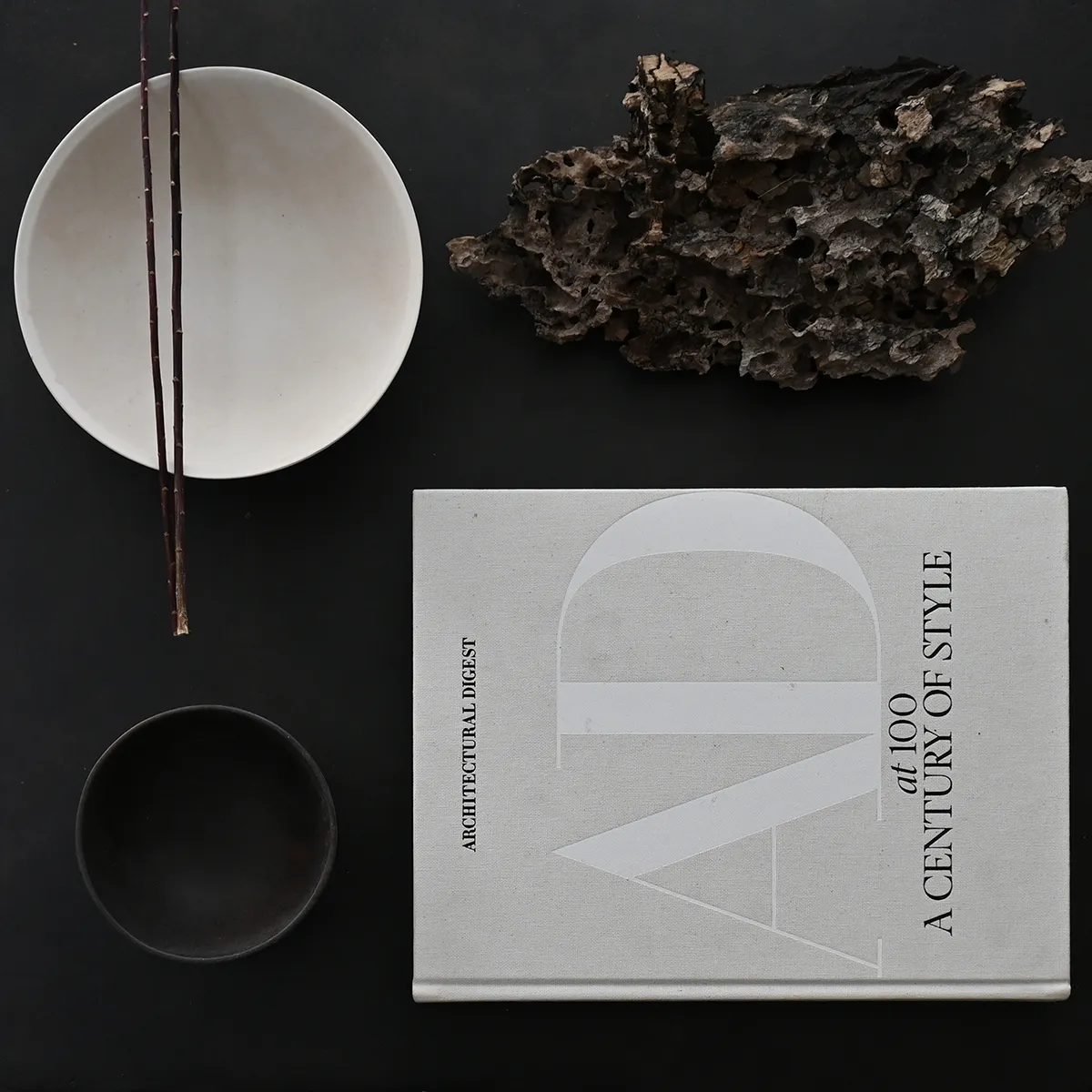 Håndmalet dekorationsskål Baburu Mini Birch Ø 20 cm
