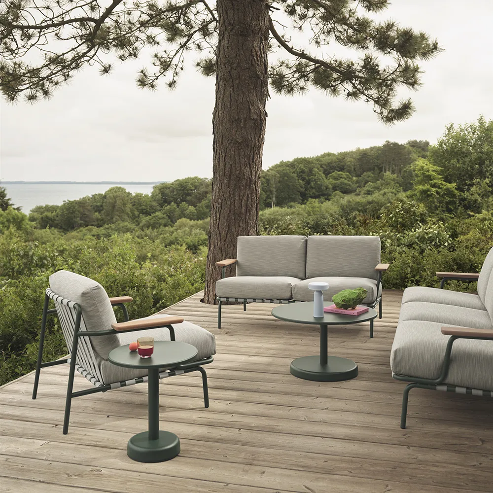 Settle 2-personers sofa Ribbed Weave 2/Dark Green 