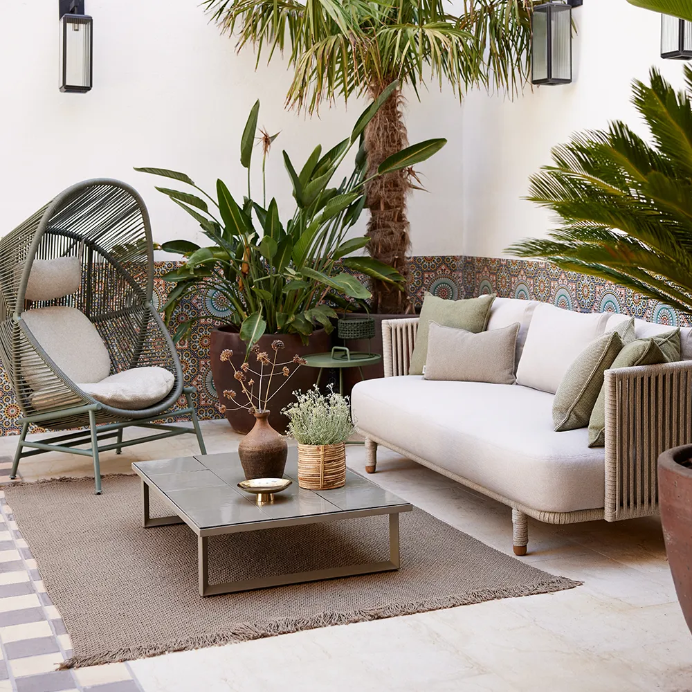 Knit Tæppe 240x170 cm Dark sand