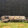 Cap hjørnesofa Stor Anthracite / Brown 
