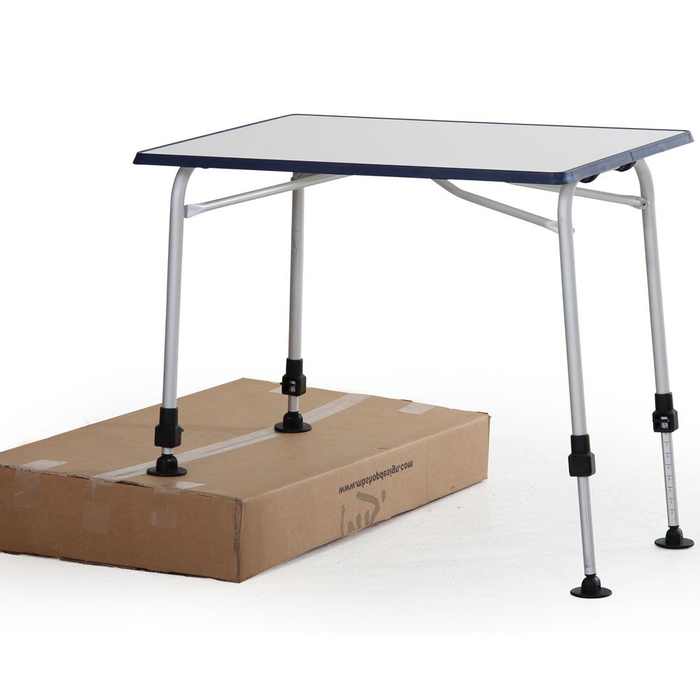 Volga Campingbord Sølv/Hvid 60x80 cm Brafab