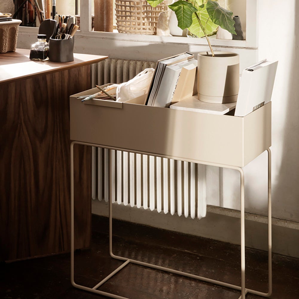  Blomsterkasse - Lysegrå