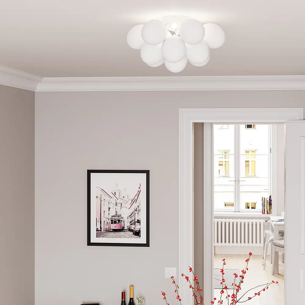 Gross plafond Ø30 cm Hvid