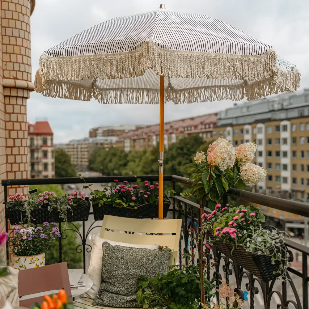 Gatsby parasol 250 cm Grey Stripe