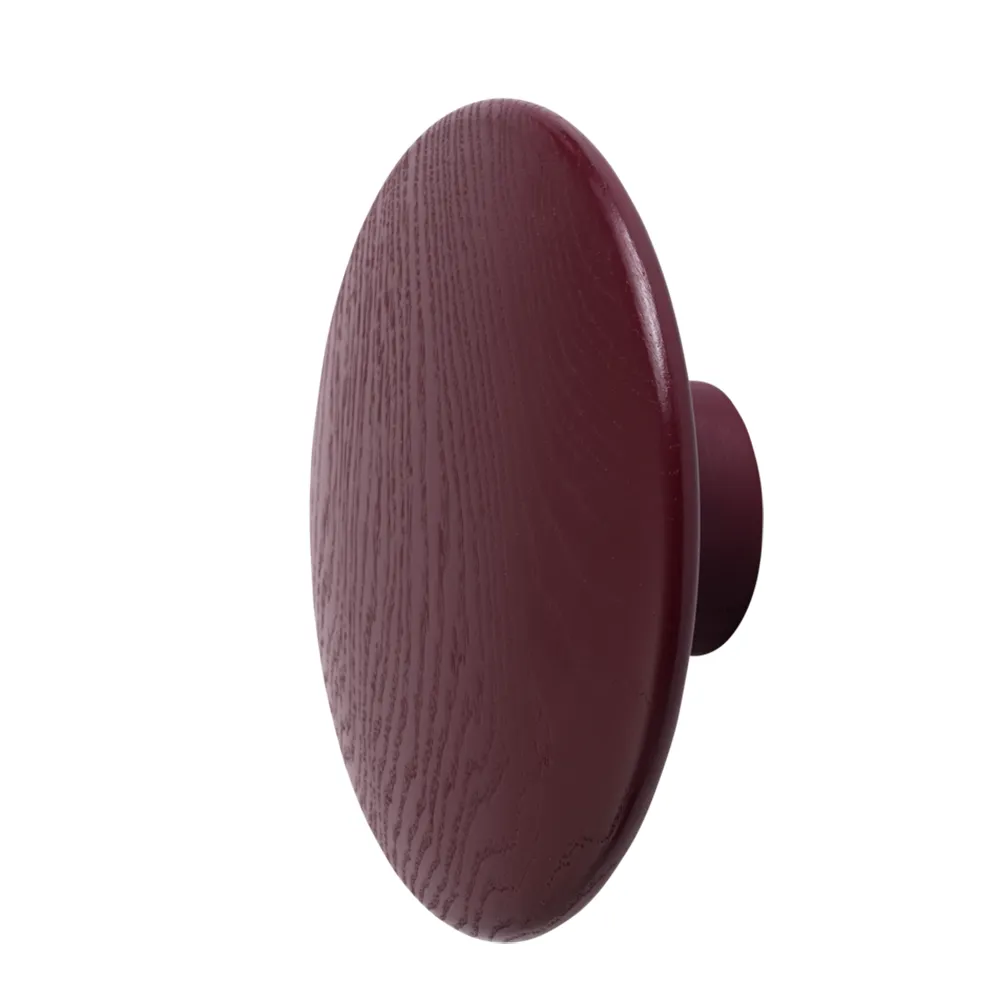 Dots Wood Ø17 cm - Burgundy