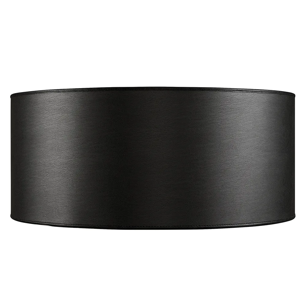 Artwood, Lampeskærm Cylinder Large Leather Black Artwood