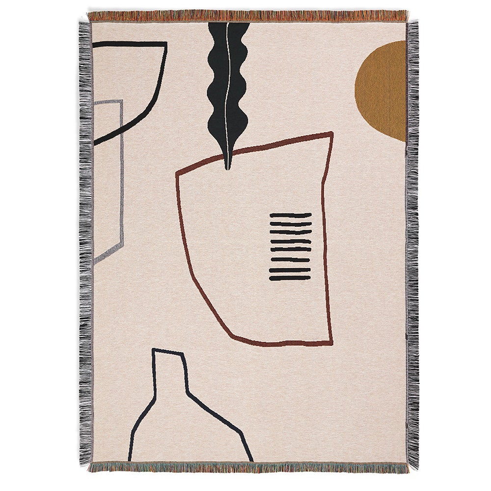 Ferm Living Mirage plaid 120x170 cm Offwhite