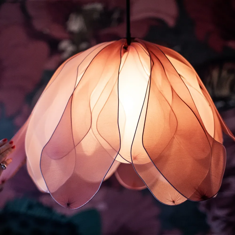 Lou Lou loftlampe Ø80cm lyserød